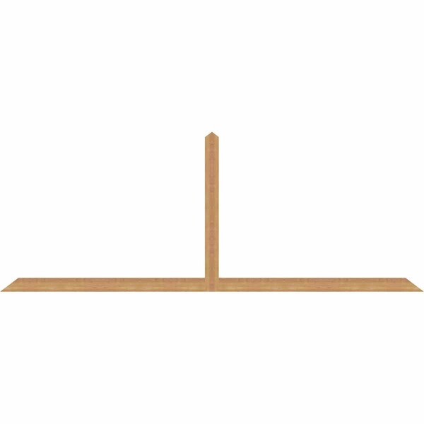 Ekena Millwork Portland Timber Gable Bracket, Western Red Cedar, 108"W x 40"H x 1 1/2"D x 3 1/2"F, 9/12 Pitch GBW108X40X0204POR00SWR - main